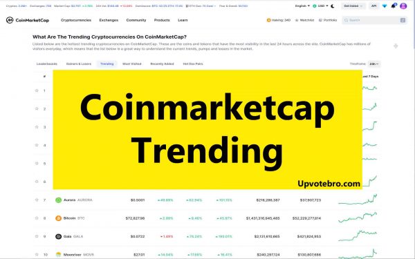 coinmarketcap trending