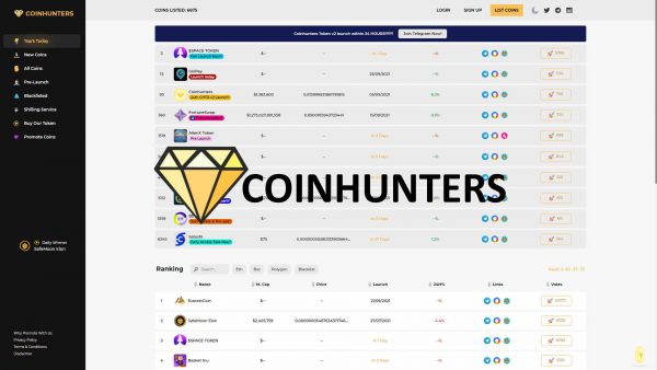 coinhunters site page
