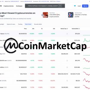 coinmarketcap webpage