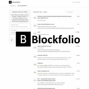 blockfolio site page