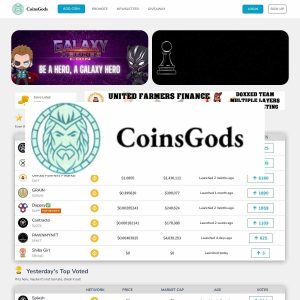 coinsgods site page