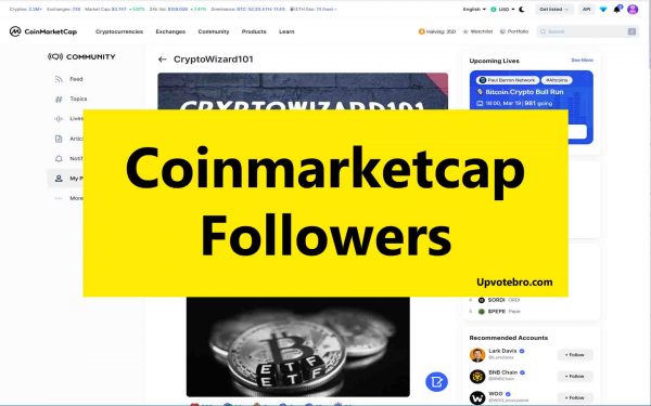 coinmarketcap followers