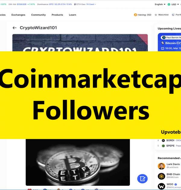 coinmarketcap followers