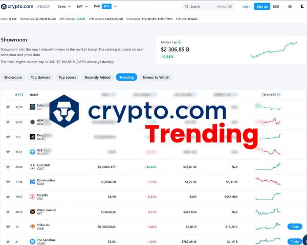 crypto.com trending